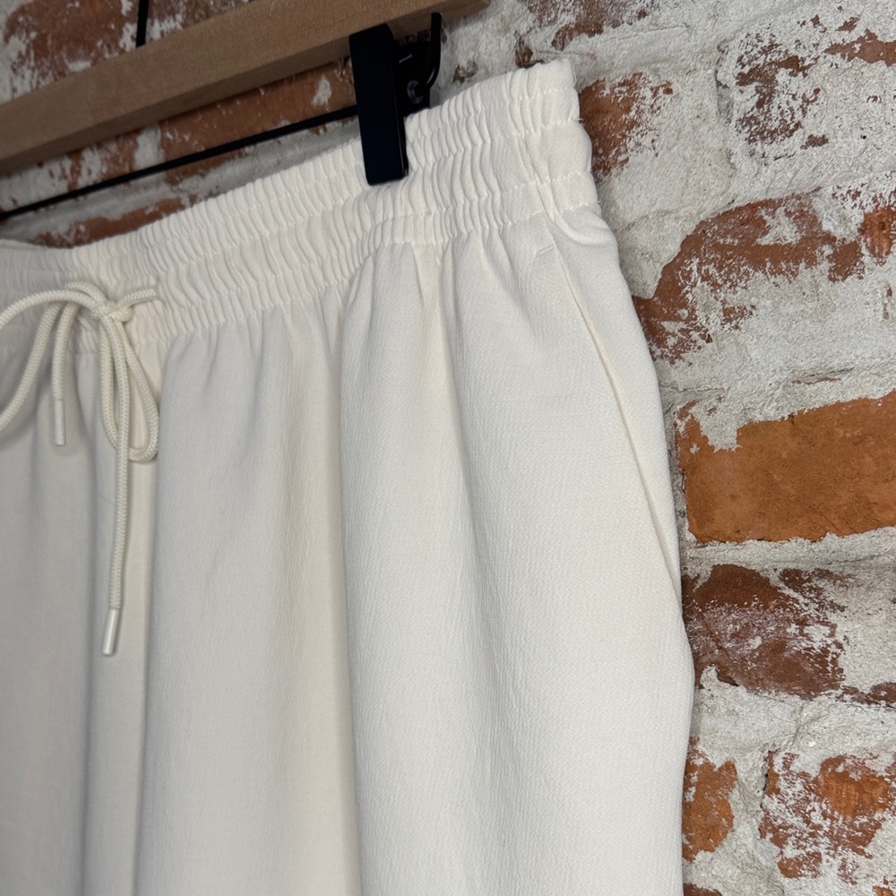 Wilfred Wide Leg Drawstring Pants in White - Picture 7 of 11